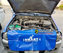 รุ่นใหม่!! แบบแม่เหล็ก+ตะขอเกี่ยว มี3ชิ้น SMART OKURA ผ้าคลุมซ่อมรถยนต์ ผ้าคลุม กันเปื้อนซ่อมรถ ผ้าคลุมแก้มรถ E-OK-AT036